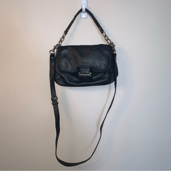 Coach Handbags - Coach Black Leather Crossbody Bag